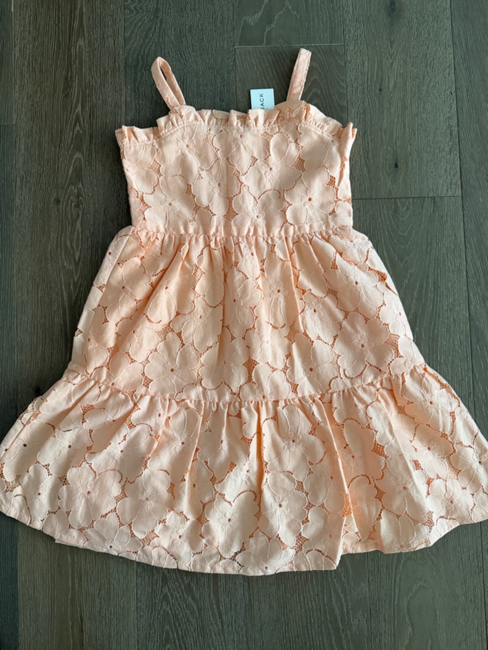Janie & Jack orange flower dress. Size:6. NWT.